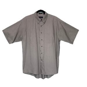 Van Heusen beige tan  button up shirt size XL